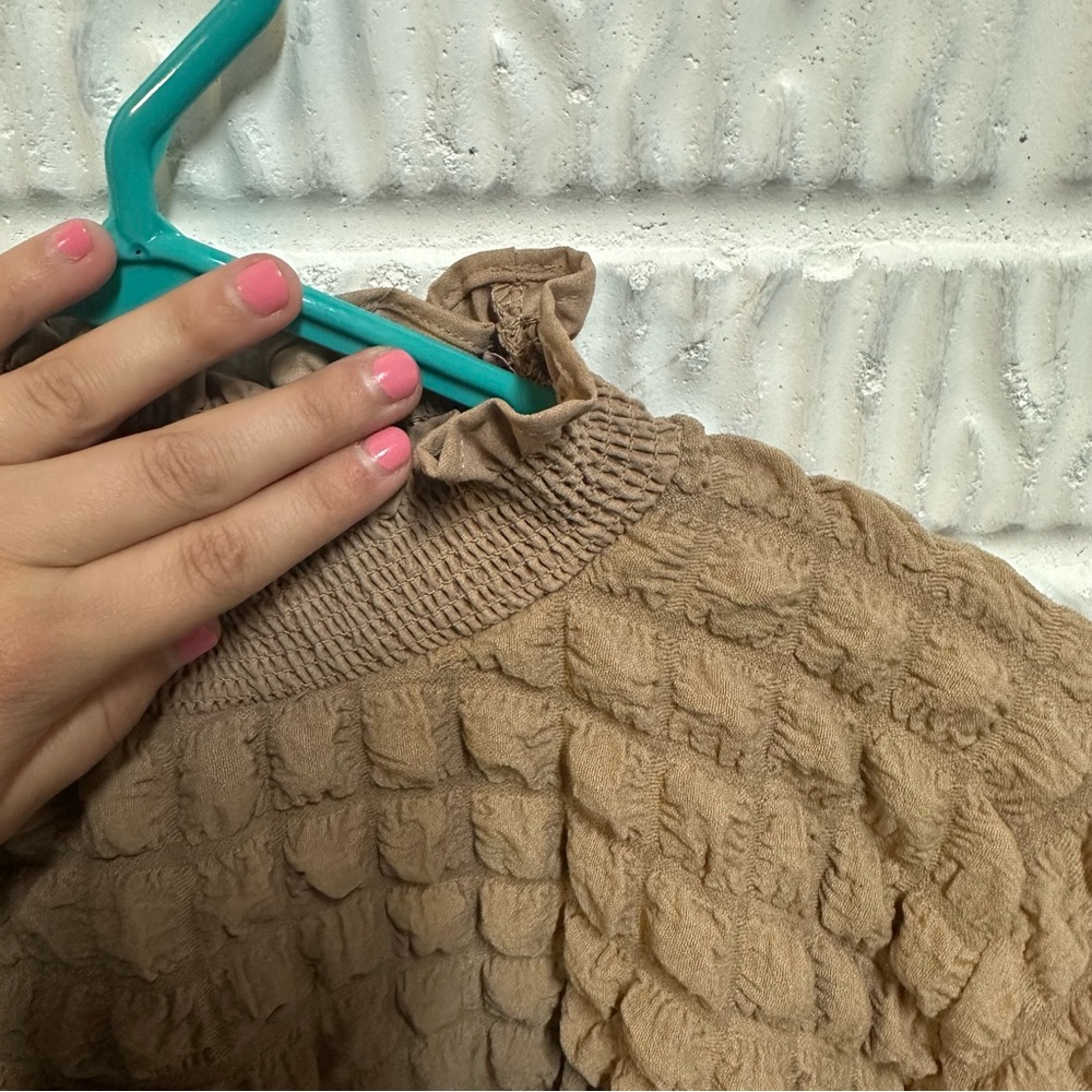 Simply Southern Tan Bubble Breeze Top – Size XL NWT - Picture 7 of 9